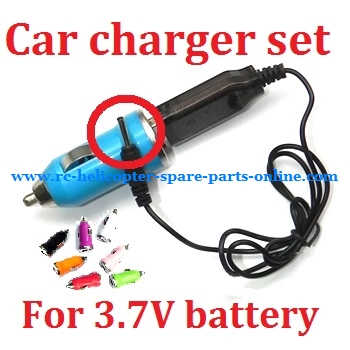 Car charger + USB charger wire for 3.7V battery (Set) # 3.7V (V3)