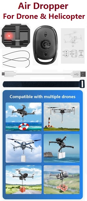 Upgrade drone and helicopter air dropper system device