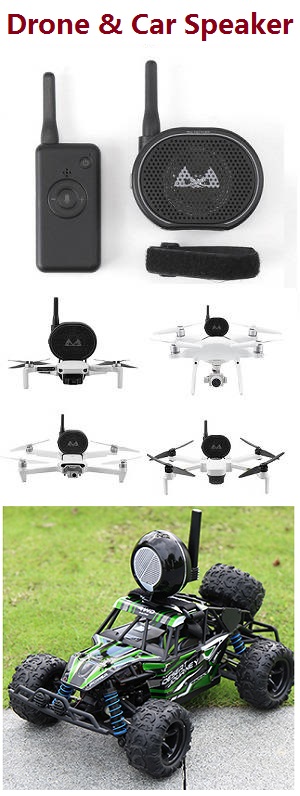 XLH Xinlehong Toys 9130 9135 9136 9137 9138 New Hot Mini Portable RC Drone Megaphone Wireless Speaker USB Charging Broadcasting Drone Speaker Megaphone for RC drones and RC car