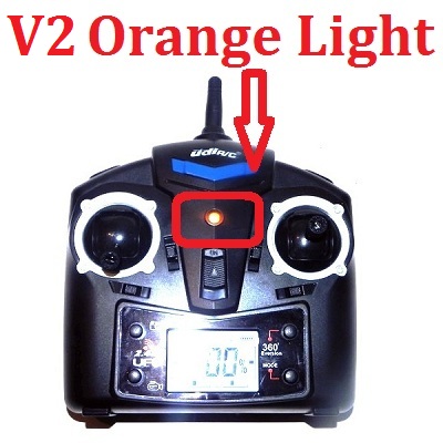 UDI U816 U816A UFO spare parts todayrc toys listing transmitter (V2 Orange light)