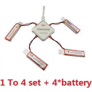 UDI U819A U819 RC Quadcopter spare parts todayrc toys listing 1 to 4 charger box set + 4*batteries set