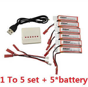 UDI U819A U819 RC Quadcopter spare parts todayrc toys listing 1 to 5 charger box set + 5*batteries set