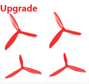 Wltoys WL V303 quadcopter spare parts todayrc toys listing upgraded 3-leaf baldes (Red)