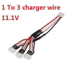 Wltoys WL V303 quadcopter spare parts todayrc toys listing 1 To 3 charger wire 11.1V