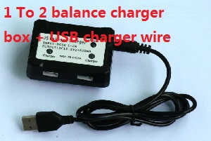 Wltoys WL V393 quadcopter spare parts todayrc toys listing 1 to 2 balance charger + USB