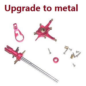 Wltoys WL V911 V911-1 V911-2 RC helicopter spare parts todayrc toys listing Upgraded metal parts package set (Red)
