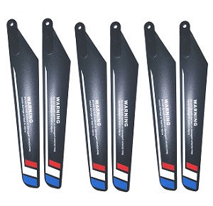 Wltoys XK V912-A RC Helicopter spare parts todayrc toys listing main blades (Black-Red) 3sets
