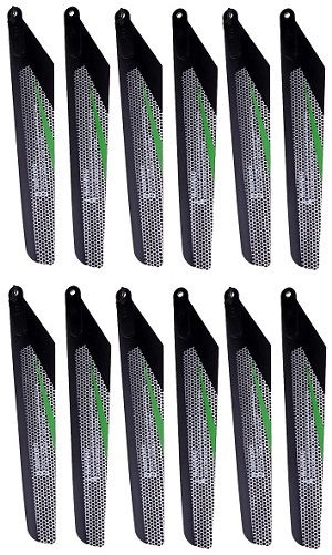 Wltoys XK V912-A RC Helicopter spare parts todayrc toys listing main blades (Black-Green) 6sets
