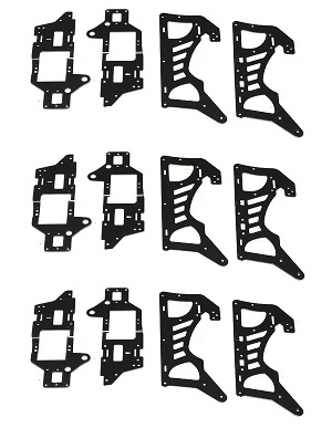 Wltoys V913-A XKS WL Tech XK V913-A RC Helicopter spare parts upper and lower metal frame set 3sets