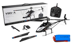 Wltoys V913-A RC Helicopter with 1 battery (Brushless and Hold Altitude version) RTF