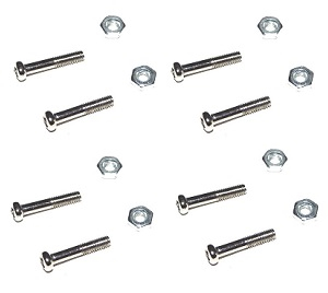 Wltoys V913-A XKS WL Tech XK V913-A RC Helicopter spare parts fixed screws and nuts for the blades 4sets
