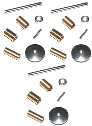 Wltoys V913-A XKS WL Tech XK V913-A RC Helicopter spare parts small iron bar + copper sleeve + aluminum ring set + top hat 3sets