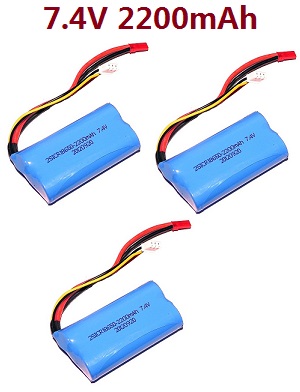WLTOYS WL V913 helicopter spare parts todayrc toys listing battery 7.4V 2200mAh 3pcs - Click Image to Close