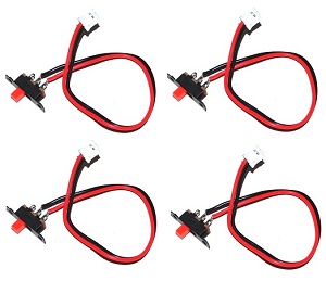 WLTOYS WL V913 helicopter spare parts todayrc toys listing on/off switch wire 4pcs - Click Image to Close