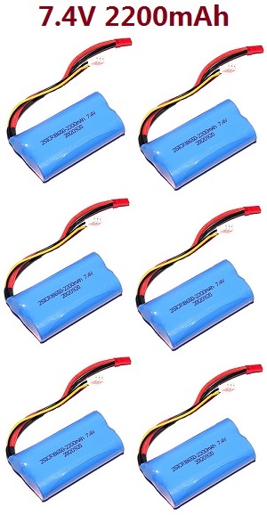 WLTOYS WL V913 helicopter spare parts todayrc toys listing battery 7.4V 2200mAh 6pcs - Click Image to Close