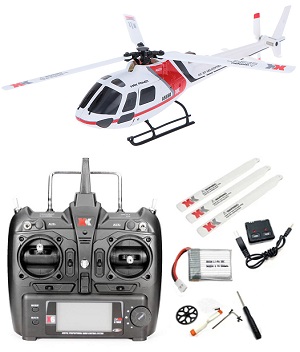 Wltoys XK K123 RC helicopter with 1 battery RTF