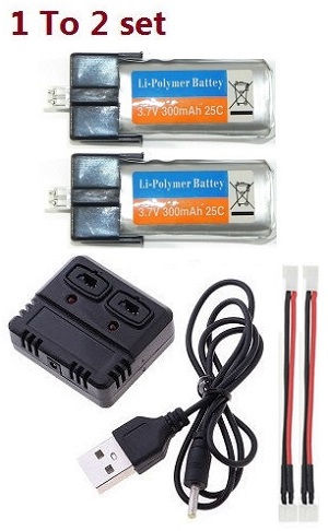 Wltoys WL V944 RC Helicopter spare parts 1 to 2 charger set + 2*3.7V 300mAh battery set
