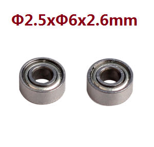 Wltoys V933 WL V933 RC Helicopter spare parts bearing 2pcs 2.5*6*2.6mm
