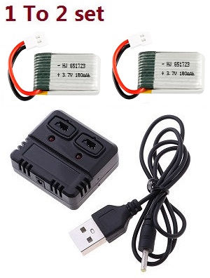 Wltoys WL V955 RC Helicopter spare parts 1 to 2 charger set + 2*3.7V 180mAh battery set