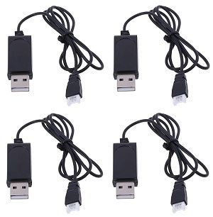 Hisky HCP80 FBL80 MCPX RC Helicopter spare parts USB charger wire 4pcs