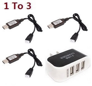 Wltoys XK WL911-A RC Boat Ship Proboat spare parts 3 USB charger adapter with 3*USB wire set
