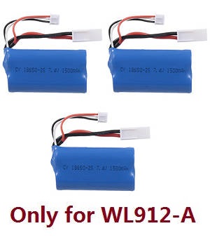 Wltoys WL912-A W-12 RC Boat spare parts todayrc toys listing 7.4V 1500mAh battery 3pcs