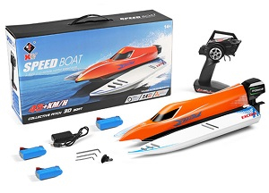 Wltoys WL915-A RC speed boat with 3 battery Orange