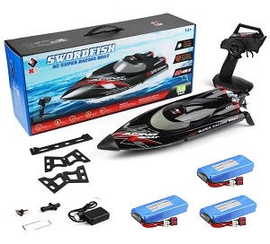 Wltoys XK WL916-A brushless motor RC speed boat with 3 battery