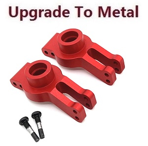 Wltoys 104016 104018 XKS WL Tech XK RC car vehicle spare parts upgrade to metal rear wheel seat Red