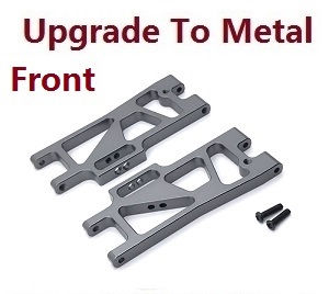 Wltoys 104016 104018 XKS WL Tech XK RC car vehicle spare parts upgrade to metal front lower swing arm Titanium color