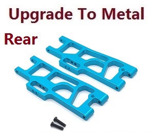 Wltoys 104016 104018 XKS WL Tech XK RC car vehicle spare parts upgrade to metal rear lower swing arm Blue