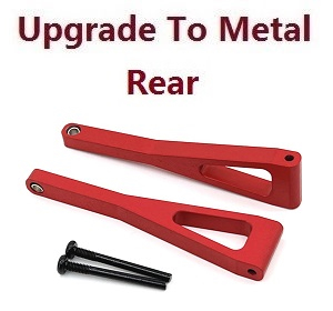 Wltoys 104016 104018 XKS WL Tech XK RC car vehicle spare parts upgrade to metal bigfoot rear upper swing arm Red