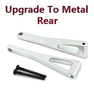 Wltoys 104016 104018 XKS WL Tech XK RC car vehicle spare parts upgrade to metal bigfoot rear upper swing arm Silver