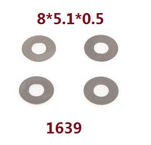 Wltoys 104016 104018 XKS WL Tech XK RC car vehicle spare parts 8*5.1*0.5 gasket ring 1639