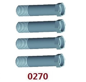 Wltoys 104016 104018 XKS WL Tech XK RC car vehicle spare parts buffer sleeve 0270 4pcs