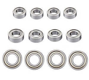 Wltoys 104016 104018 XKS WL Tech XK RC car vehicle spare parts bearings set 10*15*4 + 4*8*3 + 5*10*4