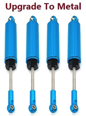Wltoys 104016 104018 XKS WL Tech XK RC car vehicle spare parts upgrade to metal absorber assembly Blue