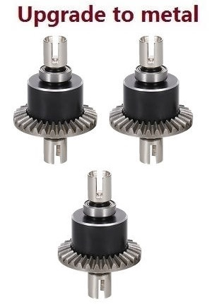 Wltoys 124010 XKS WL Tech XK 124010 RC Car Vehicle spare parts upgrade to metal differential machanism 3pcs - Click Image to Close