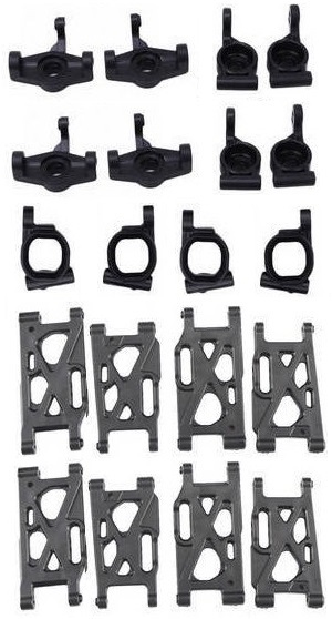 Wltoys 124008 XKS WL XK 124008 RC Car Vehicle spare parts front and rear arms + front and rear seat + C bock component 2sets Wltoys 124008 XKS WL XK 124008 RC Car Vehicle spare parts front and rear arms + front and rear seat + C bock component 2sets