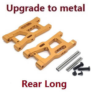Wltoys 124008 XKS WL XK 124008 RC Car Vehicle spare parts upgarde to metal rear arms (Gold)
