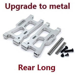 Wltoys 124008 XKS WL XK 124008 RC Car Vehicle spare parts upgarde to metal rear arms (Silver)