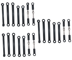 Wltoys 124008 XKS WL XK 124008 RC Car Vehicle spare parts tie rod group and long pull bar assembly 3sets Wltoys 124008 XKS WL XK 124008 RC Car Vehicle spare parts tie rod group and long pull bar assembly 3sets