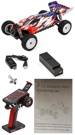 Wltoys 124008 RC Car with 1 battery RTR