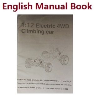 Wltoys 124010 XKS WL Tech XK 124010 RC Car Vehicle spare parts English manul book