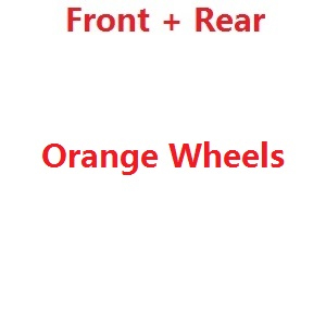 Wltoys 124010 XKS WL Tech XK 124010 RC Car Vehicle spare parts front and rear tire assembly Orange - Click Image to Close