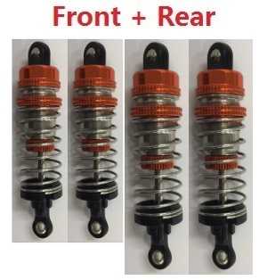 Wltoys 124010 XKS WL Tech XK 124010 RC Car Vehicle spare parts front and rear shock absorber assembly Orange