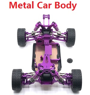 Wltoys 144011 XKS WL Tech XK RC car vehicle spare parts upgrade to metal car frame body module Red