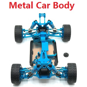 Wltoys 144011 XKS WL Tech XK RC car vehicle spare parts upgrade to metal car frame body module Blue