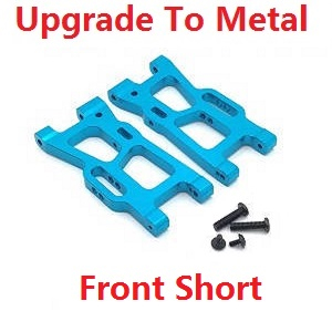 Wltoys 144011 XKS WL Tech XK RC car vehicle spare parts upgrade to metal front short swing arm Blue