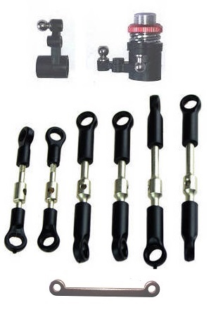 Wltoys 144011 XKS WL Tech XK RC car vehicle spare parts long and short connect bar rod + servo connect bar rod + steering module